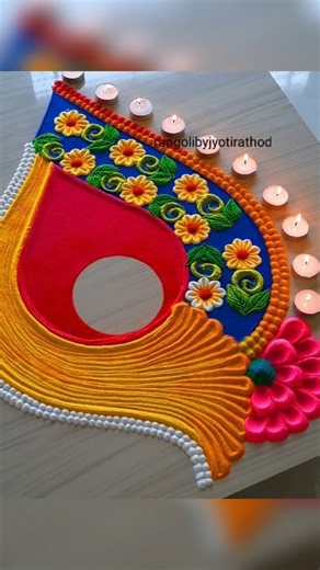 11K views · 65 reactions | Satisfying sandart! #rangoli #tricks #tips #ideas #hack #easy #satisfying #rangolidesigns #Diwali #design #creative #unique #color #diy #relaxing #art #satisfying #sandart #rangoliart #festive #fancy #homedecor #simplerangoli #colors | Rangoli by jyoti rathod | Facebook