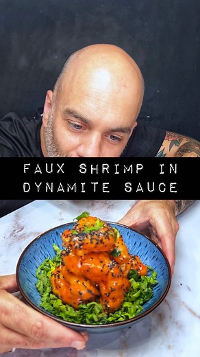 So I found these rather weird fake shrimps from Asda for £2 so I thought I’ll try and re-create the famous pfChangs dynamite shrimp without much thought, research, correct equipment and very little available ingredients So I started off be mixing up a wet batter which was to wet so I then created a hybrid system of rolling them in flour and then getting them in the air fryer for about 8 mins So the next bit did turn out out which was the sauce I mixed mayo ketchup sriracha and sweet chilli toget