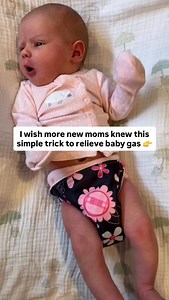 Let’s talk about anatomy: Squatting is the ideal position to poop in because it straightens your rectum and relaxes your muscles. All humans poop easiest this way! Now let’s talk about babies: They physically cannot assume the squatting position without help. When we don’t help them squat to poop, they are forced to poop in less ideal positions—usually lying down. Now baby is struggling to poop, and may have painful gas. The easiest way to relieve the gas? Hold baby in a squat! And be sure to re