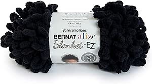 Bernat Alize Blanket-EZ Yarn, Black