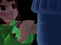 UNDERTALE-Chara x Frisk