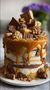 6.3K views · 304 reactions | Caramel Chocolate Nut Mousse Cake Rich...