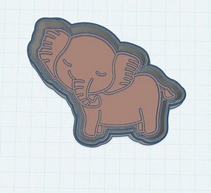 Elephant Cookie Cutter STL 3D Print File | Safari Animal Kids Party Baking | Zoo Birthday Baby Shower | Trending Jungle STL - Etsy
