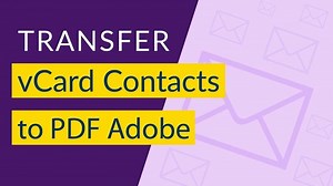 VCard VCF to PDF Converter I Save Android Contacts to PDF I Export VCF to PDF in Batch