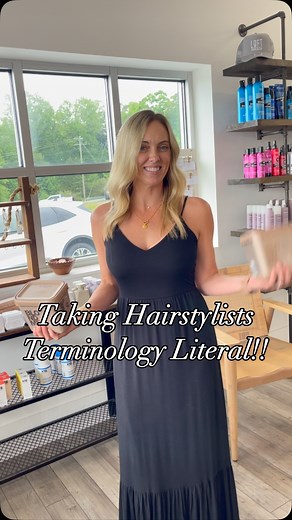 When you take it literally 😂#cummingga #salonnearme #forsythcountyga #hairinspo #cumminggahairstylist #cummingsalon | The Loft Salon at Hammonds Crossing