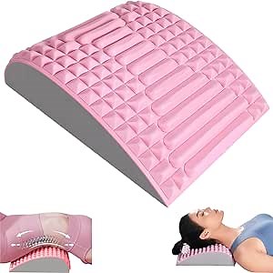 Back Stretcher for Lower Back Pain Relief, Refresh - Neck & Back Stretcher, Waist Massage Relaxation Yoga Stretcher for Herniated Disc, Sciatica, Scoliosis