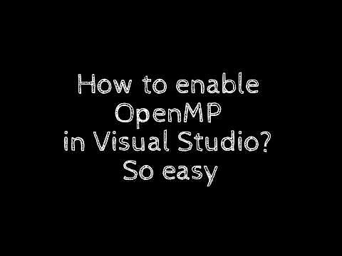 How to enable OpenMP in Visual Studio? So easy