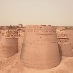 Derawar Fort in Bahawalpur-Pakistan An unknown architectural wonder. Made of millions of bricks, it is a formidable structure and is definitely worth a visit. From the outside it looks more impressive, but unfortunately, the inside offers a different sight: abandoned, dilapidated and ruined. Derawar Fort is a large square fort in Ahmadpur East Tehsil, Punjab, Pakistan. Approximately 130 km south of the city of Bahawalpur, the forty bastions of Derawar are visible for many kilometers in the Choli