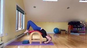 Advanced variation of viparita karani in sirsasana. | Essentialyoga Studio