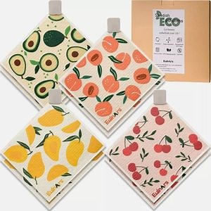 Febu Swedish Dishcloths for Kitchen No Odor, Biodegradable Cleaning Cloths