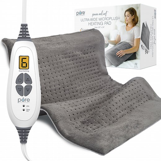 PureRelief XXL Ultra-Wide Microplush Heating Pad