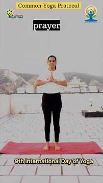 Common yoga protocol 🧘🏻‍♀️#internationalyogaday2023 ‪@fitglories‬
