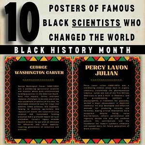 10 Posters Of Famous Black Scientists Who Changed the World