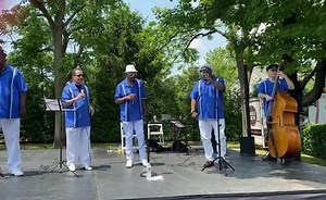 5.7K views · 107 reactions | Baking in that hot sun a few weeks ago but man did we have us some fun singin’ that day.  冀  ☀️  ⛅️ . . #theteetones #doowopsoul #gig #singing #antiquecars #hotrod #nightroadsent | The Tee-Tones | Facebook
