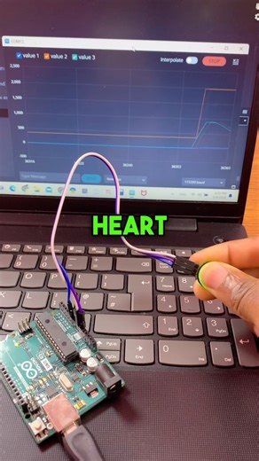 Heart Rate Monitoring System with Pulse Sensor in Arduino IDE #arduinoprogramming #arduinoforbeginners #arduinoprojects #device #electric #electricalengineer #electronicsolvers #techie #electrocircuit #circuitdesign #wires #electronics #technology #electrical #microcontroller #techy #tech #elektronik #voltages #robot #electronicsstuff #arduino #arduinoide #education #electronicengineering #pulsesensor #colordetectorrobot #heartrate | Upload Ideas with Itamar