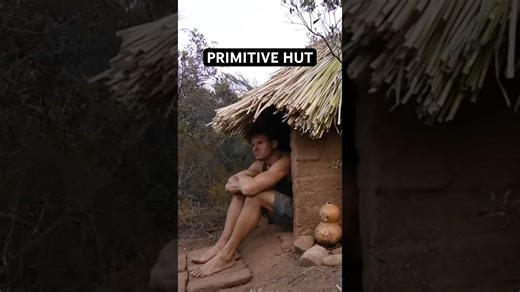 Can I survive by building a primitive hut? 🤔