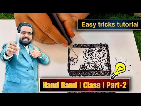 Hand band || part 2 | beginners class 2024 | by Hassan easy mehndi design | latest mehndi design…,