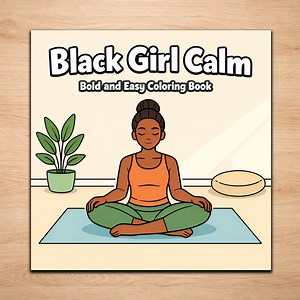 Black Girl Coloring Pages – Bold Easy Relaxing Printable Set - Etsy Canada