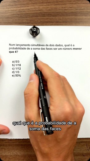19K views · 30 reactions | Probabilidade e dadoa #matematica #probabilidade | Profdombrauskas | Facebook