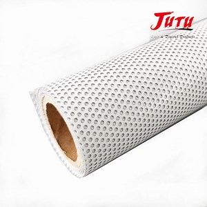 [Hot Item] Jutu Advertising Printing Material Self-Adhesive One Way Vision Vinyl for Inkjet Printer