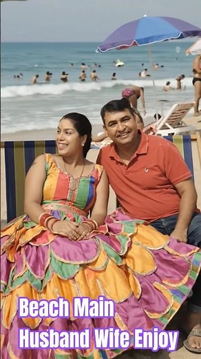 Beach Main Husband Wife Enjoy