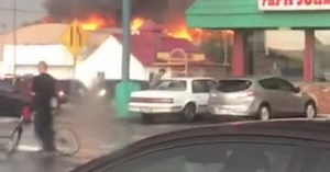 WATCH: Huge fire, roof collapse at PHX Safeway