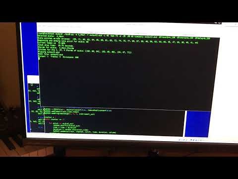 Python random midi music generation program