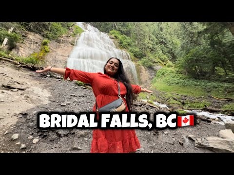 Bridal Falls Waterfall 🇨🇦| Nature Vlog 4K 🌴| Very Beautiful Place to Visit in BC 😍