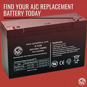 AJC Battery Compatible with Lithonia ELT275 12V 55Ah Emergency Light Battery