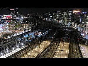 Station Amsterdam Centraal - De Vijf Bruggen, camera 2 | Livestream ProRail