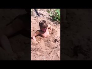 kid gets stuck in quicksand... (Cries)