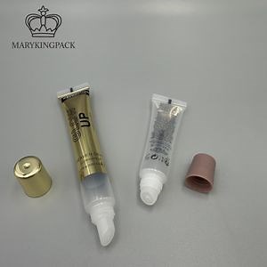 [Hot Item] Whole Sales 15ml 10ml Transparent Squeeze Lip Gloss Tube Packaging Lip Gloss Packaging Lid Tube