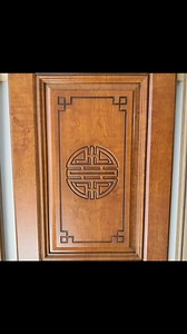 Comparison of the effects before and after membrane laminating MDF...