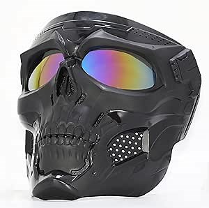 Skull Face Mask Full Face, Motorcycle Mask, Airsoft Mask, Tactical Mask, Paintball Mask for Men Women
