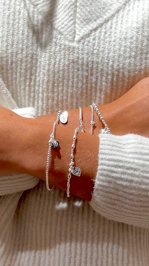 Brave, passionate, and loyal - three words we would use to describe Scorpio ❤️ Here are our jewellery picks this Scorpio season ♏️ Our first pick is the Wishful Silver Bracelet Stack ✨ a four-strand stack featuring a Cream Silhouette Angel Santeenie, the dainty Solo Star bracelet, the sparkly Harper Star and the classic Mini Orchid Solid Heart 🤍 this stack is as classy and dazzling as Scorpio’s themselves! Of course, we paired this with our Zodiac Duo Bracelet Stack featuring a Scorpio symbol c