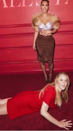 Amy Schumer and Kim Kardashian Recreate Their Viral Red Carpet Moment 10 Years Later