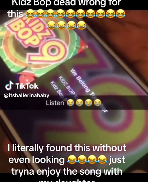 She was dead serious too😂😂😂😂 the whole song a mess imma post it if yall want #kidzbop #fyp #foryoupage