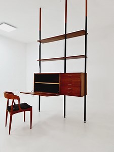 Danish Teak Room Divider Modular Vintage Library Bookcase Shelf System, 1960s - Etsy