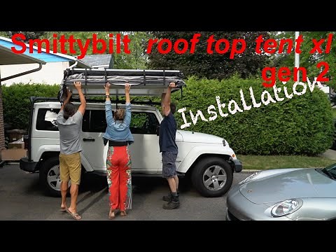 How to install a Smittybilt roof top tent xl gen 2.