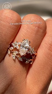 2.5K views · 370 reactions | ✅ Search for Prices of Amazing Engagement Rings at Good Rates  朗Meet our unique ring set exclusively designed by Mollyjewelry for you. Order Today & Receive 20% OFF  Get yours ➡https://mollyjewelryus.com/ #mjuvibes #marquisecut #moissanite #moissaniteengagementring #ringset #bridalset #giftsforher | Molly Jewelry US | Facebook