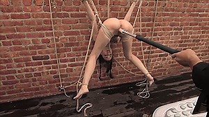 Bondage, bâillonnement, pénétration et même noyade pour la séance SM de Sasha Grey