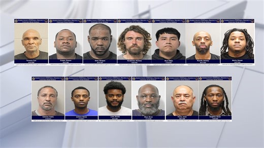 13 suspects arrested in shocking prostitution bust in Harris County