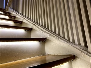 Cascading LED stair lights prevent late night tumbles — and put on a show during parties | Arduino Blog