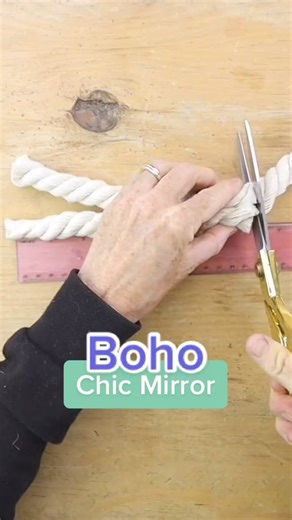 2.1K views · 59 reactions | She cut up soft rope into strips for this magazine worthy decor idea!  #DIY | Sarah Nicole | Facebook