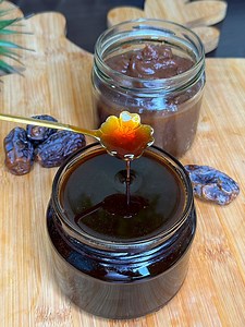 This is not honey. Dates Syrup!!. Natural sweetener in place of sugar. Bye bye to tasteless foods | Debzies Delight