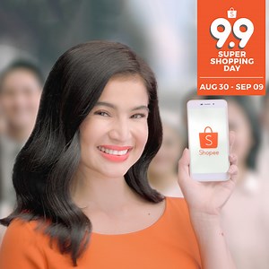 Join Anne Curtis on the biggest sale of the year -- Shopee 9.9 #SuperShoppingDay! Enjoy exciting deals up to 99% off from Aug. 30 to Sept. 9! #ShopeePH99 #ShopeeDancePH | Shopee