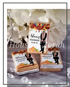 Personalised 10g Chocolate Henna Mehndi Groom Illustration Wedding Party Favours Milk Chocolate Size: 35mm X 50mm X 5mm - Etsy