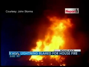 Spectacular light show Sunday night