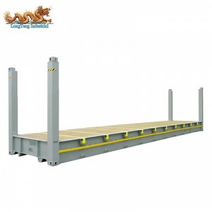 [Hot Item] 고정 끝 모서리 기둥 40FT 평면 적재 컨테이너 판매