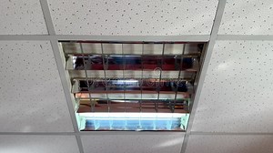 A Fluorescent Lamp Flashes in the Building Stock Video - Video of lighting, fluorescent: 291980391